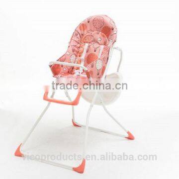 Safey simple baby folding baby plastic high chair