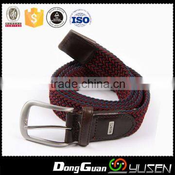 Red and Black High Stretch Men Fabric Elastic Belt