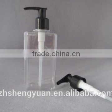 clear color plastic lotion pump bottle for sale