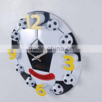 Hot Selling Factory Price Decorative Football Shape 3D Wall Clock