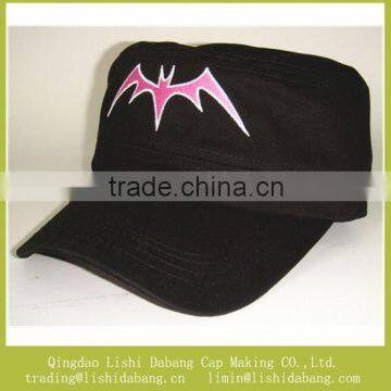 Customize Fashion Military Cap With Embroider Hot Selling Flat Top Baseball Cap