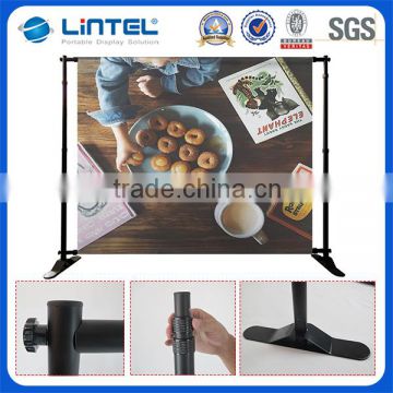 Trade Show TELESCOPIC Back Press Wall Backdrop Pop Up Booth Banner Display Stand