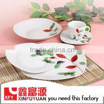 porcelain dinner set with flower design