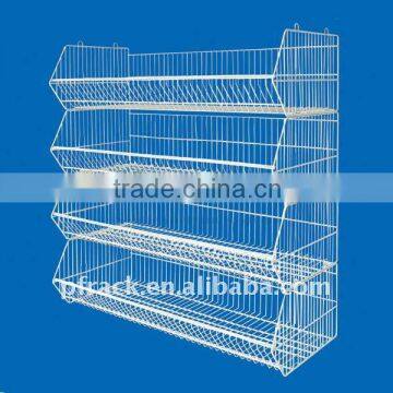 Metal multilayer display supermarket shelf P-0015