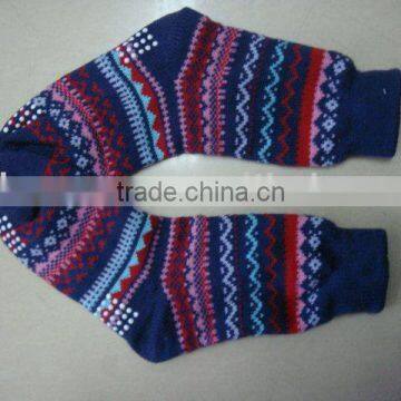 warm and good handfeeling ladies acrylic thick socks