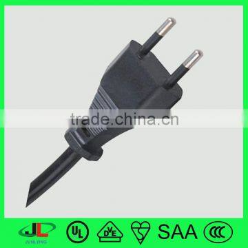 2 pin electric plug, 10A Italy AC male plug with VDE wire cable