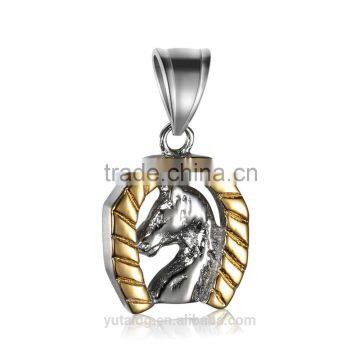 Jingli Jewelry European Style Horse Head Pendant Fashion Horseshoe Pendant(GH-018)