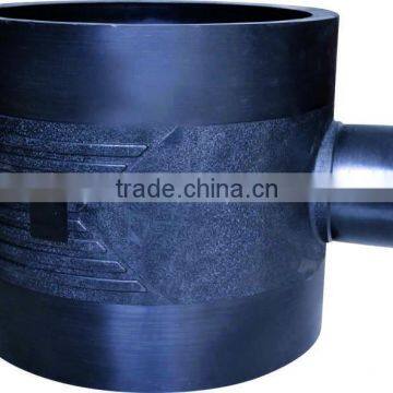 450mm injection molding reducing tee polyethylene pipe fittings