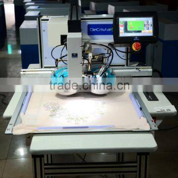 DeCristal single head automatic ultrasonic rhinestone setting machine price