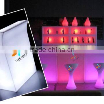 led ice cube bucket for wine display window/beer showcase/wine show window