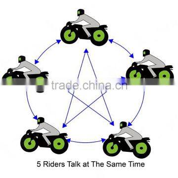 SZwinzon V8 Motorcycle Bluetooth Helmet Intercom Headset 5 Riders Talk at The Same Time Remote Control NFC FM 1200M photo-6