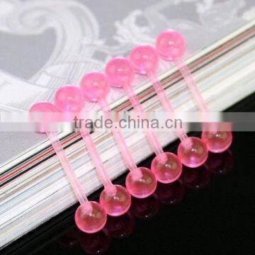 Hot sale acrylic flexible tongue rings body piercing jewelry