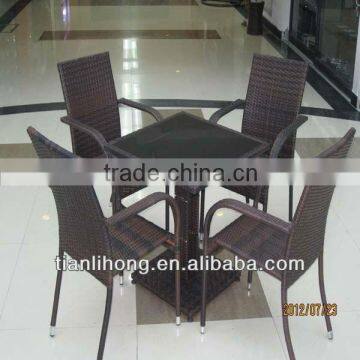 High quality Rattan Dining Table Furniture Set