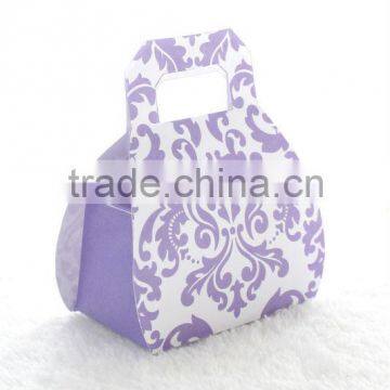 Bold Damask Lilac Purse Box