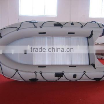 inflatable fishing boat with aluminum floor