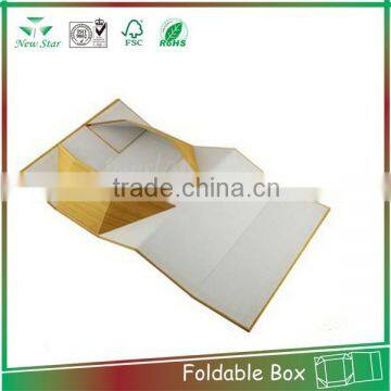 customized rigid collapsible box ,collapsible box with hotstamp