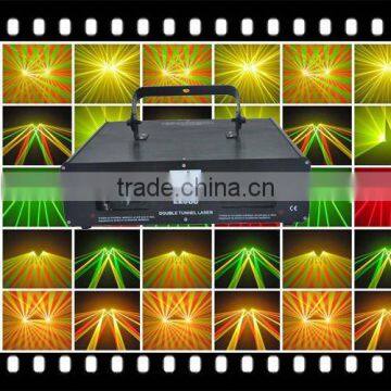 Double lens 800mW RGY laser show lighting L2080