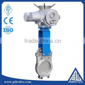 hot sale stainless steel electric driven knife gate valve