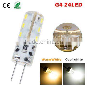 Silicone G4 led Bulb with 24pcs of 3014SMD