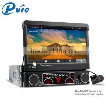 Android4.4.4 OS 7 inch 1 Din Car DVD Player With Radio/Bluetooth/GPS/built-in WiFi+Mirror-Link/USB/SD/AUXIN