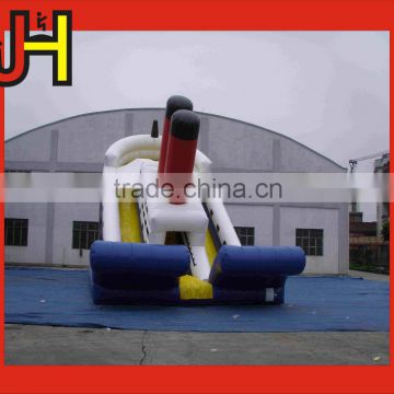 High Quality And Cheap Giant Titanic Inflatable Double Slide For Sale