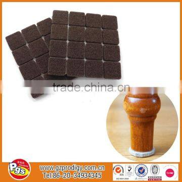 Brown sticky felt pads for furniture leg protection