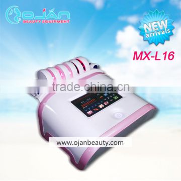 MX-L16 guangzhou manufacturer portable 14 pads lipo laser machine/lipo laser slimming machine/lipo laser