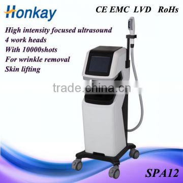 Real High intensity focused ultrasound face lifting, Different depths of 1.5mm,3.0mm,4.5mm