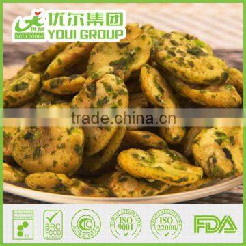 Bulk Packing Fried Broad Bean Snacks Seaweed Flavor Broad Bean Chips