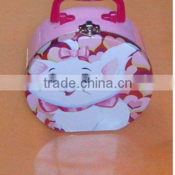 apple shape size:150*60*220mm with lid apple shape tin box