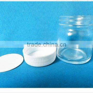 50ml Wholesale Mini Food Grade Glass Candy Empty Bottle with PP Lid /1.7oz Mini Candy Glass Empty Bottle