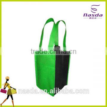 non woven wine bag with logo,cheap wine bag for 4 bottles,insulated hot sale nonwoven wine bag