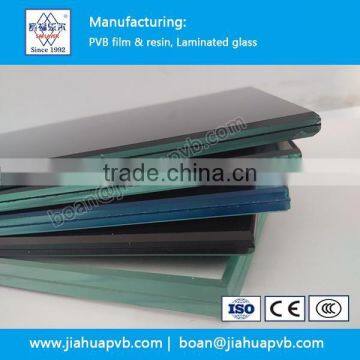 Laminated safe glass 6.38 mm thick with PVB film