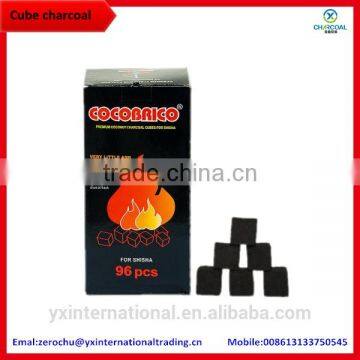 2.2*2.2*2.2cm Indonesia cube charcoal cocobrico charcoal for sale