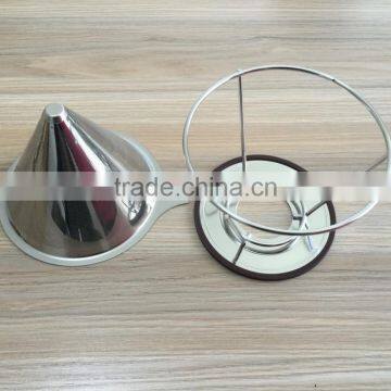 Stainless Steel Cone Coffee Filter Maker Dripper With Stand for 2-4 Cups photo-5