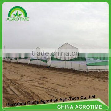 Agrotime greenhouse with manual film roller one stop gardens greenhouse parts hidroponica used for sale