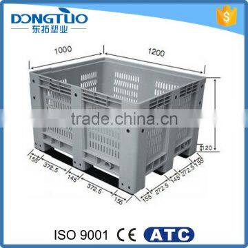 Best price heavy duty plastic pallet crate, mesh pallet box