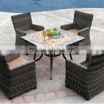 CH-H08 garden furniture rattan furniture rattan dining set