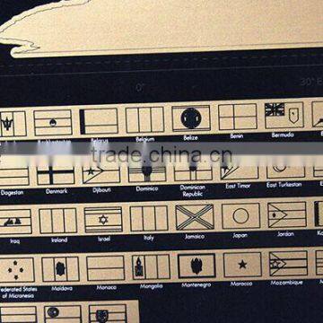 High Quality Scratch Off World Map With Customized Design photo-5