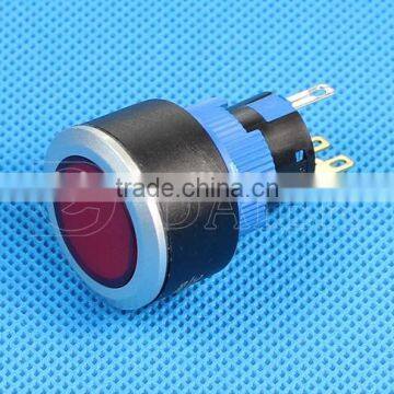 LAS1-AWY-11IM Flat Shape Waterproof Solder Terminal Push Button Switch 22mm photo-2