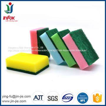 (YF-SP05) Colorful Kitchen Cleaning Heavy-Duty Sponge Scrubber