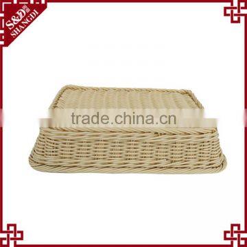 Washable Poly Rattan Cheap Price Supermarket Hotel Sundries Basket Kitchen Storage Rack photo-5