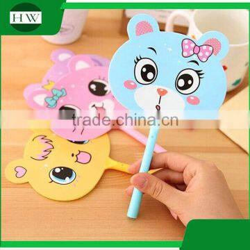 promotional wholesale cheap funny school office stationery mini plastic fan roller ball point pen