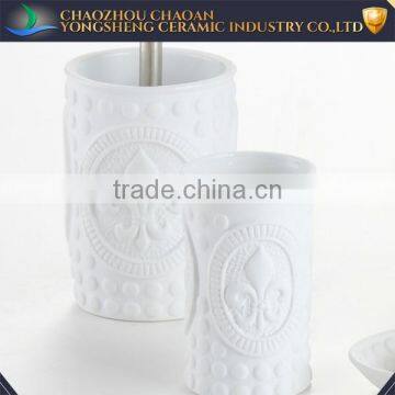 New Promotion Hotel Porcelain Bathroom Accessories Set Ceramic Manufactured in China photo-2