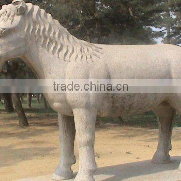 Park Stone Horse Carving