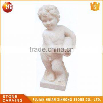 Manufacture Marble Little Boy Stone Sculpture photo-4