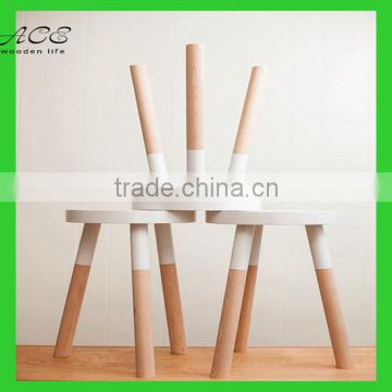 custom wooden stool/solid wood stool/custom color stool