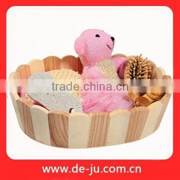 Small Cheap Massager Six Sisal Handle Wood Bath Set photo-2