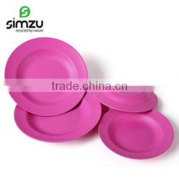 factory wholesale biodegradable bamboo fiber eco plate