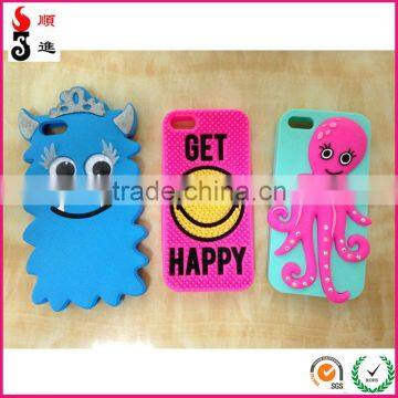 OEM silicone mobile phone cover china fashion 3D silicon phone cases